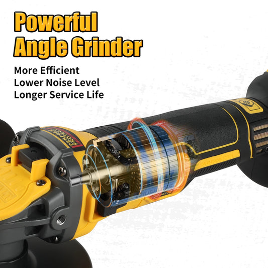 DEWALT- amoladora angular DCG409, herramienta eléctrica inalámbrica sin escobillas de 20V, cortadora, pulidora portátil recargable de 125mm