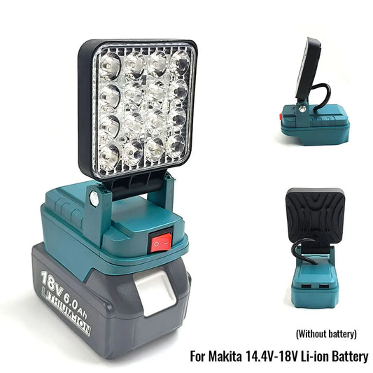 Linterna para Batería Makita de 14.4V-18V, Linterna LED