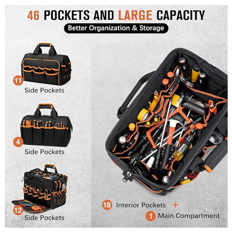 Bolsa DGEV Portaherramientas – Diseño Tipo Caja, Múltiples Compartimentos, Fácil Transporte