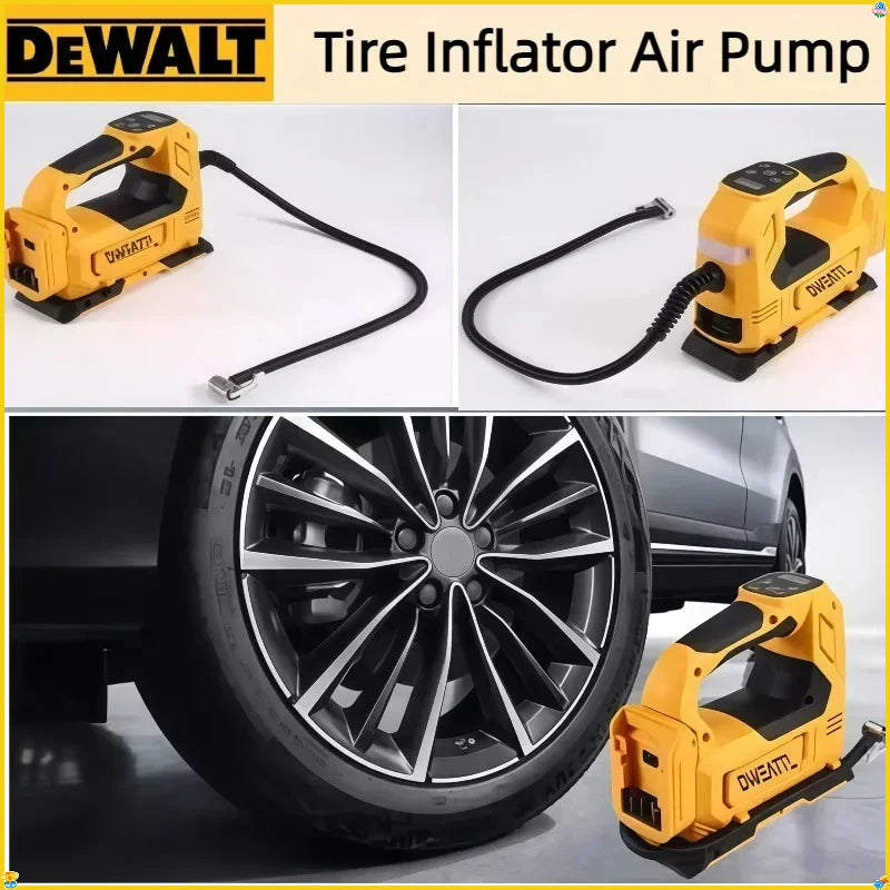 Inflador de Neumáticos Portátil Dewalt, Compresor Recargable, Inflador de Neumáticos Eléctrico Inalámbrico Digital para Automóvil, Herramienta de 20V