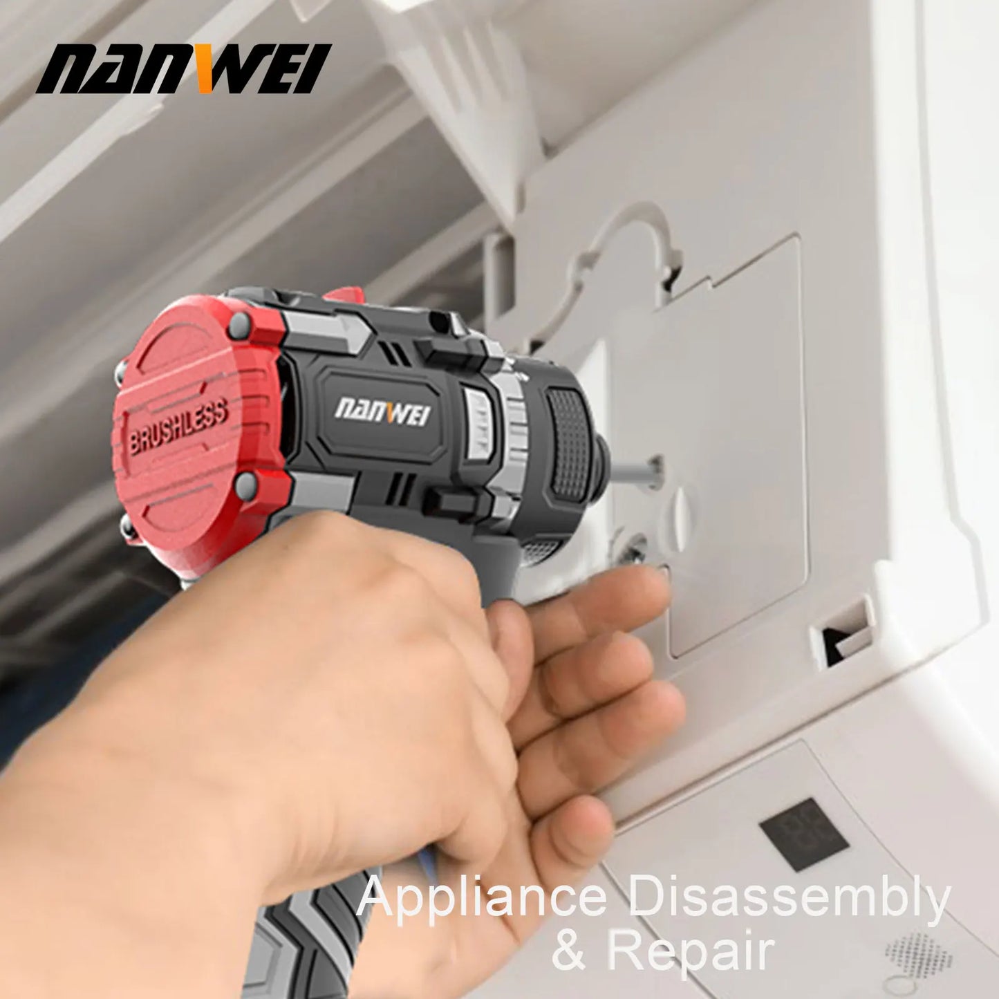 Taladro Inalámbrico NANWEI 16.8V | Sistema de Iones de Litio | Doble Velocidad | Ideal para Trabajos de Construcción y Reparación