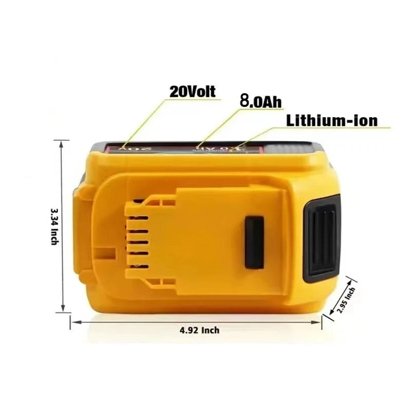 Foco LED Inalámbrico 3 a 8 Pulgadas | Luz Portátil para Trabajo, Pesca y Emergencias | Compatible con Dewalt 18V