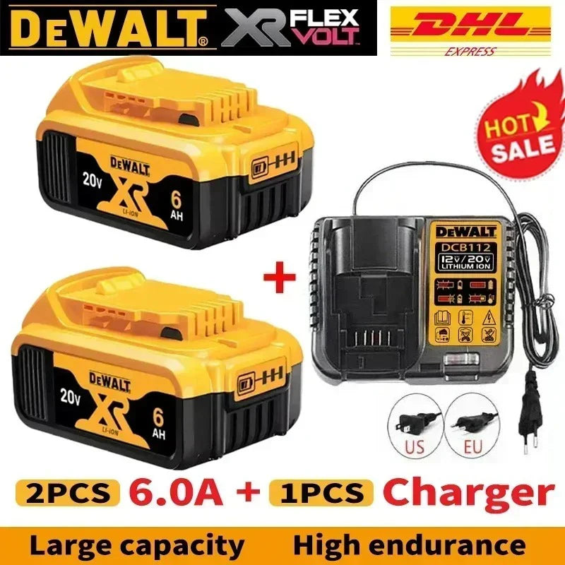 Nueva Batería Original Dewalt 9.0Ah 20V/60V para Herramientas Eléctricas DCB206 DCB206 DCB205 DCB200 DCB203