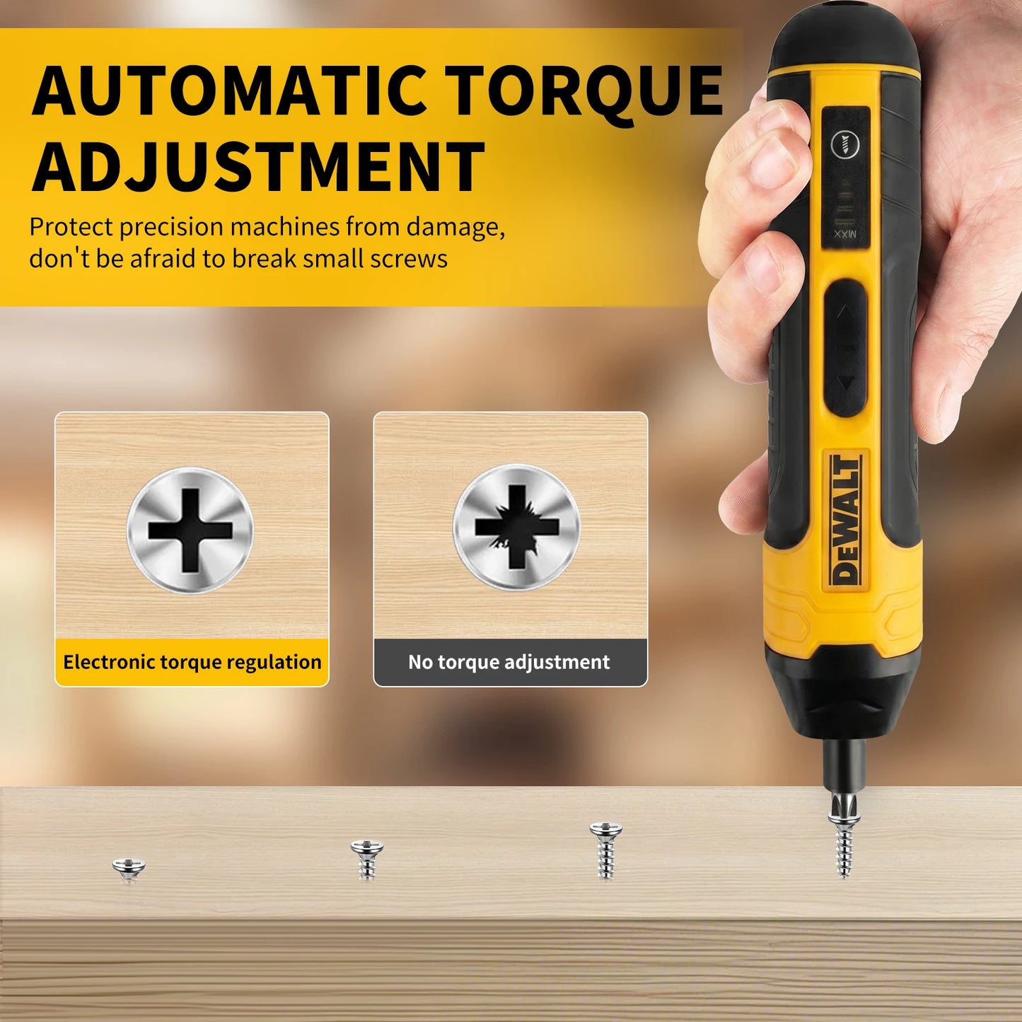 Destornillador Recargable DEWALT HT422 – 3.6V, 5 N·m, Batería de 1300 mAh, Tamaño Compacto