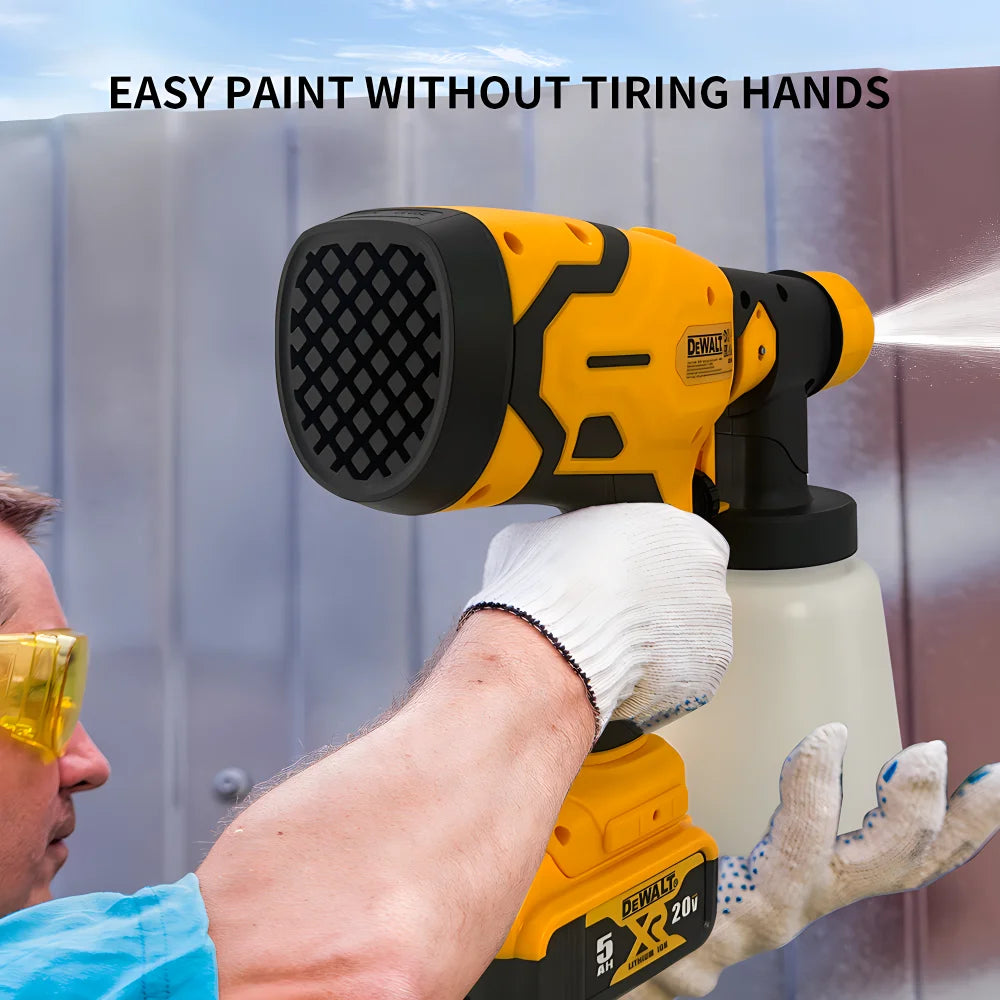 DEWALT Pistola de Pintar Recargable – Motor Sin Escobillas, Fácil de Usar para Trabajos en el Hogar