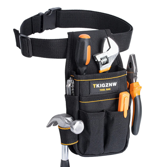 Bolsa de herramientas de bolsillo, construcción de 6 bolsas y 9 bucles para destornilladores