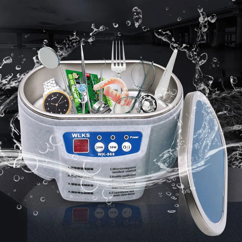 Limpiador ultrasónico de 628ml, baño ultrasónico para piezas de joyería, gafas, placa de circuito, máquina de limpieza, limpiador de joyas por ultrasonido