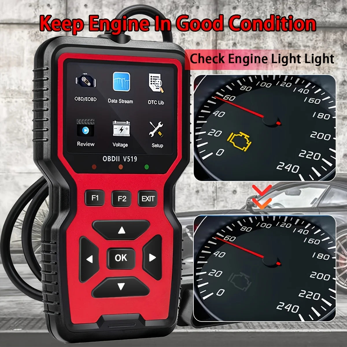Herramienta de diagnóstico de coches Obdii/Eobd profesional y avanzada