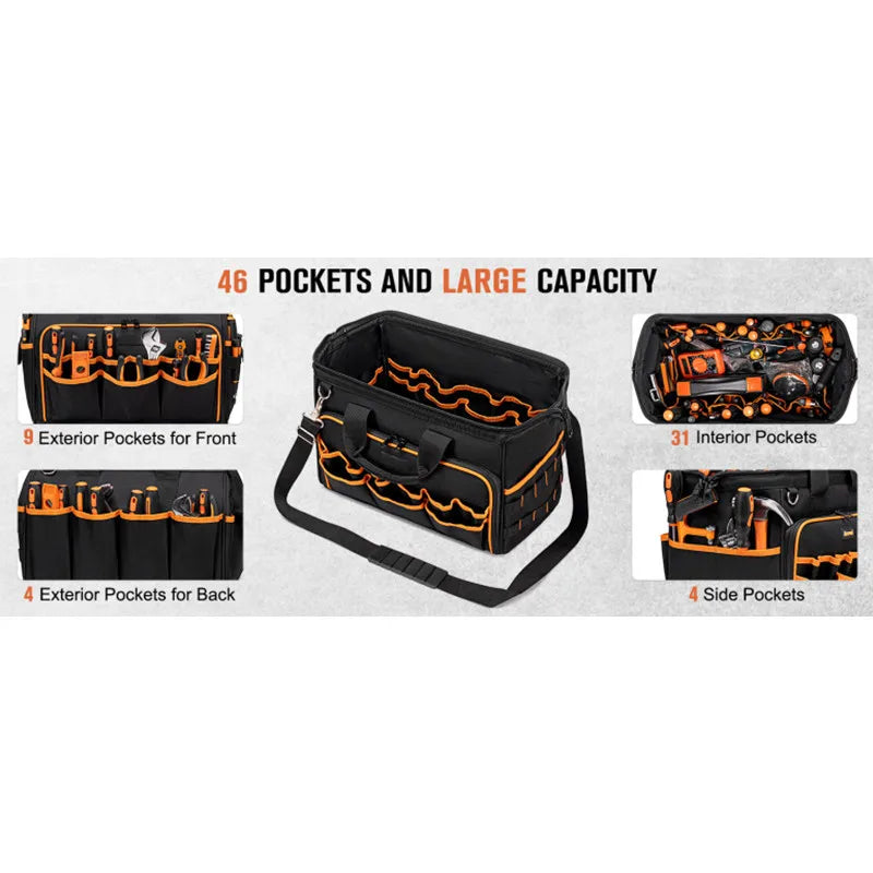 Bolsa DGEV Portaherramientas – Diseño Tipo Caja, Múltiples Compartimentos, Fácil Transporte