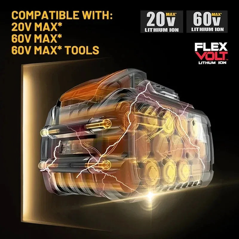 Nueva Batería Original Dewalt 9.0Ah 20V/60V para Herramientas Eléctricas DCB206 DCB206 DCB205 DCB200 DCB203