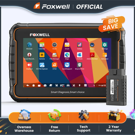 Herramienta de Diagnóstico OBD2 FOXWELL GT60, Lector de Códigos de Automóviles Bidireccional para Todos los Sistemas