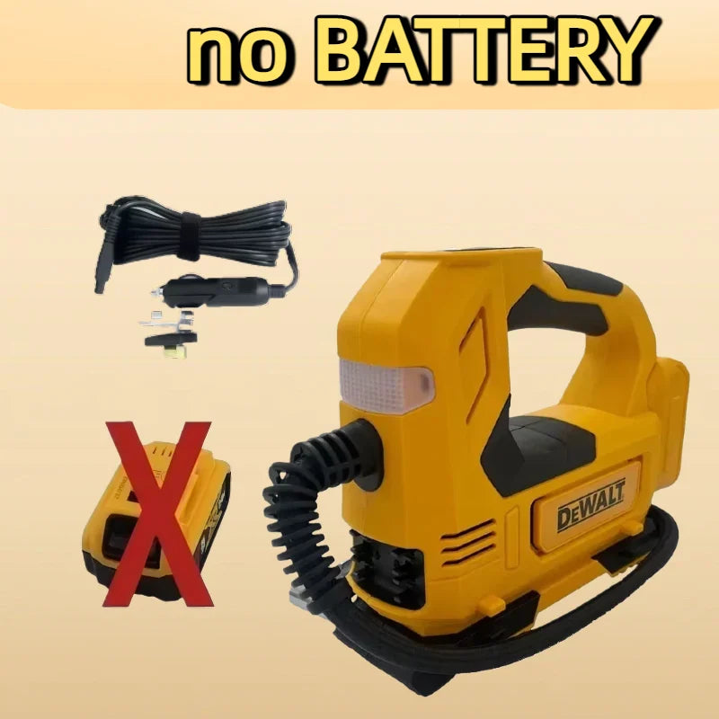 Inflador de Neumáticos Portátil Dewalt, Compresor Recargable, Inflador de Neumáticos Eléctrico Inalámbrico Digital para Automóvil, Herramienta de 20V