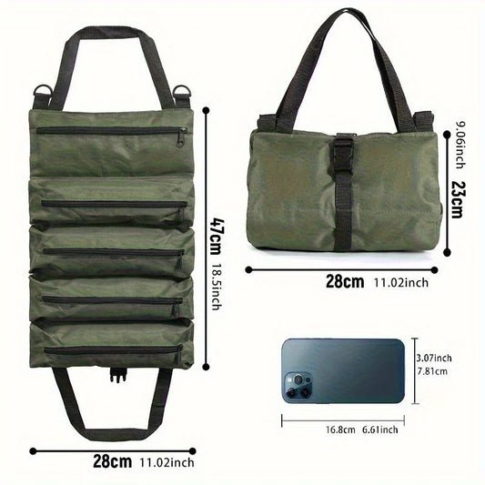 Bolsa de herramientas multiusos, bolsa de herramientas profesional multibolsillo de alta calidad, bolsa organizadora de herramientas pequeñas portátil enrollable