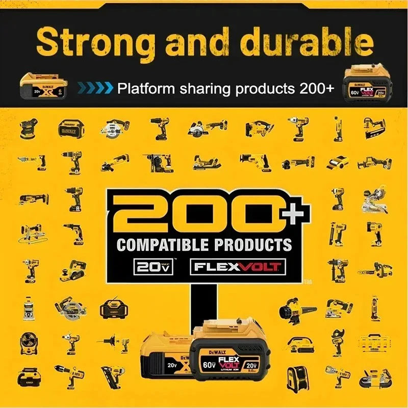 Nueva Batería Original Dewalt 9.0Ah 20V/60V para Herramientas Eléctricas DCB206 DCB206 DCB205 DCB200 DCB203