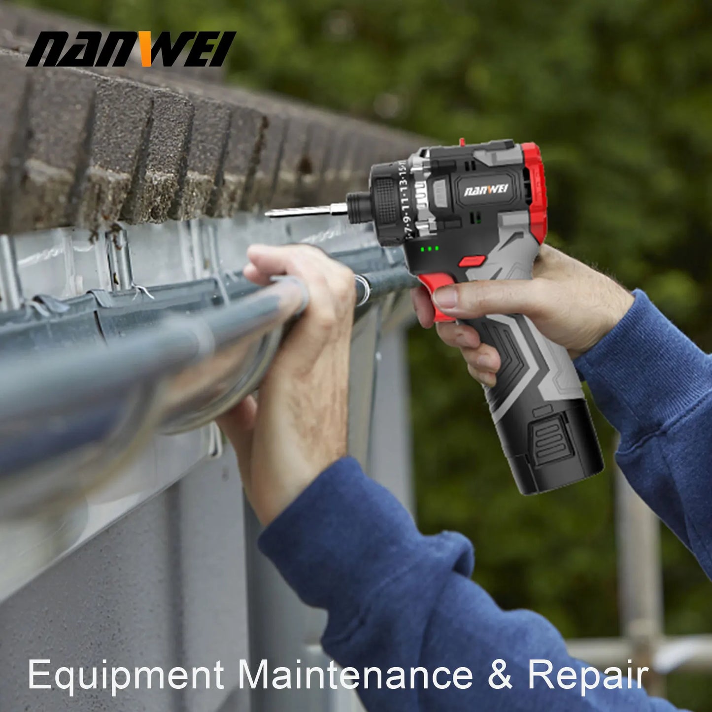 Taladro Inalámbrico NANWEI 16.8V | Sistema de Iones de Litio | Doble Velocidad | Ideal para Trabajos de Construcción y Reparación