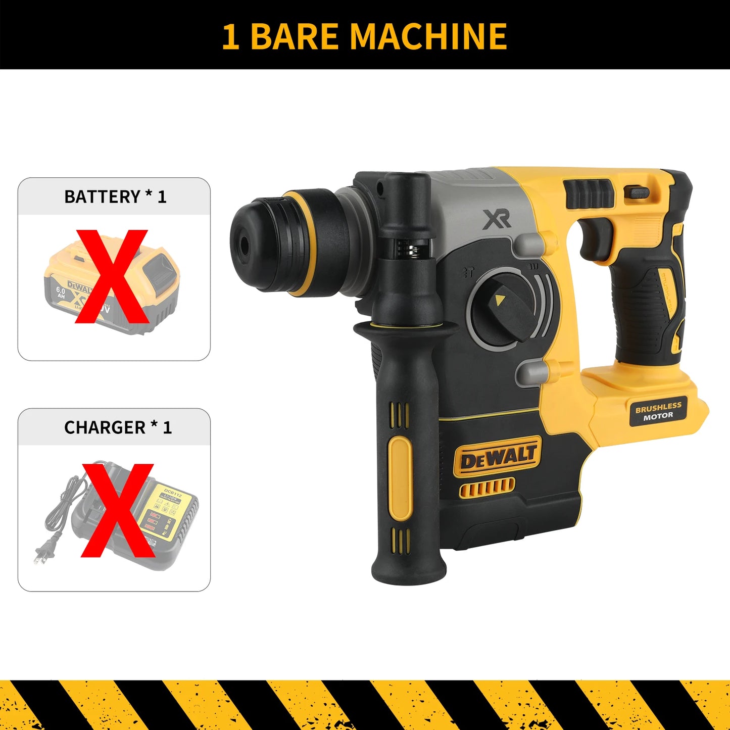 Rotomartillo DEWALT DCH273 20V – Tecnología Sin Escobillas, Sistema SDS-Plus, Potencia de 2,1 J, Control de Velocidad – Uso Profesional en Construcción