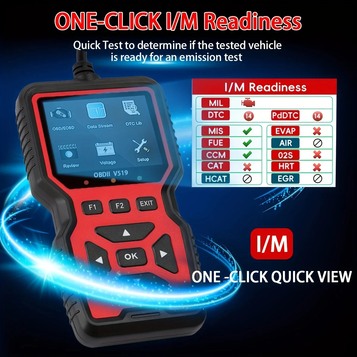 Herramienta de diagnóstico de coches Obdii/Eobd profesional y avanzada