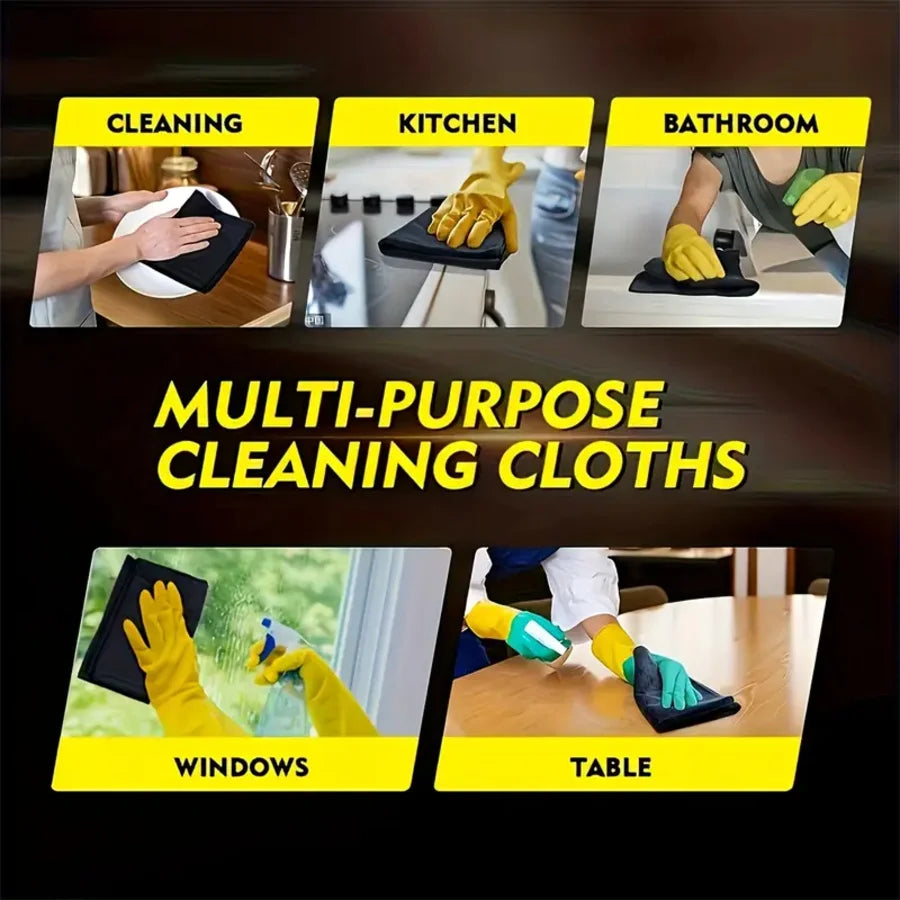 Paño Limpiador de Microfibra – Multiusos, Alta Absorción, Resistente, Para Cocina, Auto y Muebles