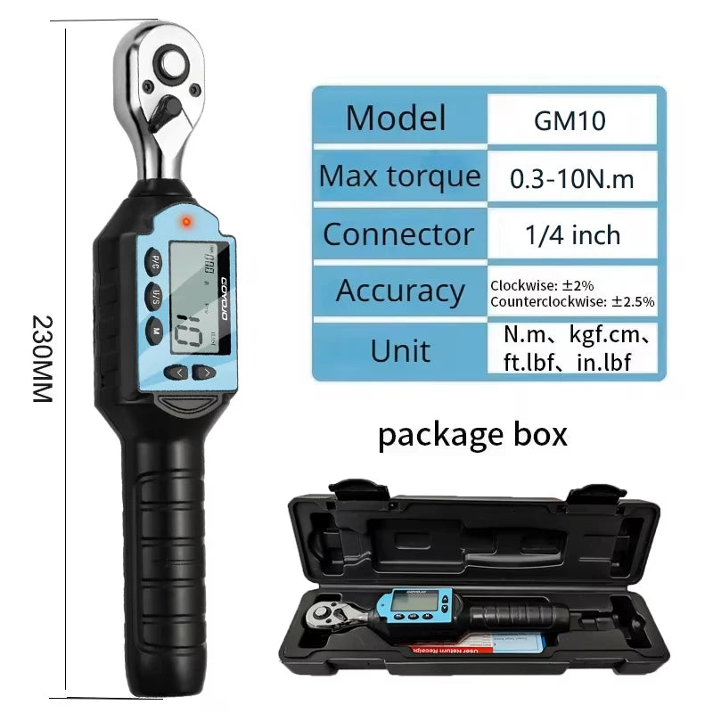 Nueva Llave Dinamométrica Digital Preajustable 1/2" 3/8" 1/4"
