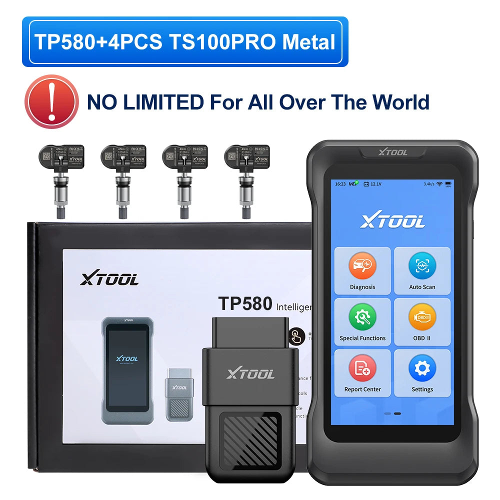 Herramienta de Diagnóstico y Programación TPMS XTOOL TP580, Escáner Automotriz para Todos los Sistemas, 22+ Servicios