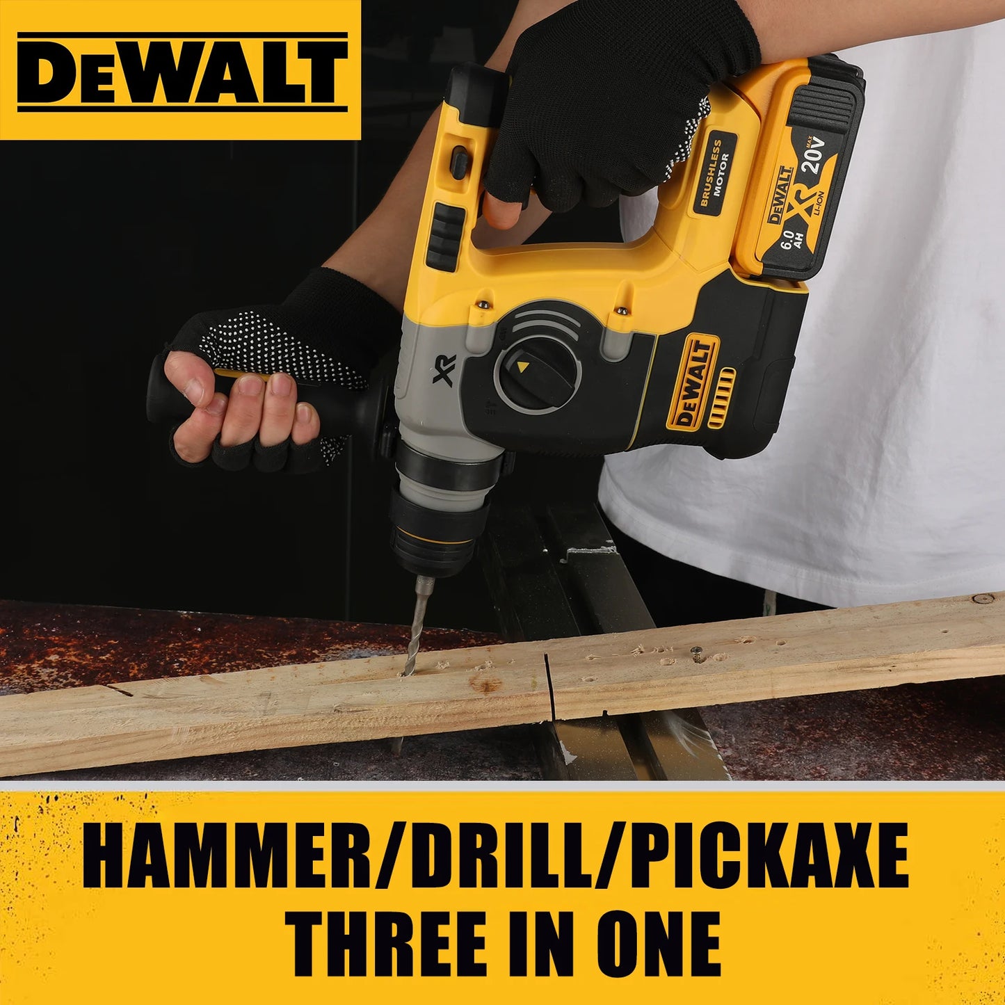 Rotomartillo DEWALT DCH273 20V – Tecnología Sin Escobillas, Sistema SDS-Plus, Potencia de 2,1 J, Control de Velocidad – Uso Profesional en Construcción