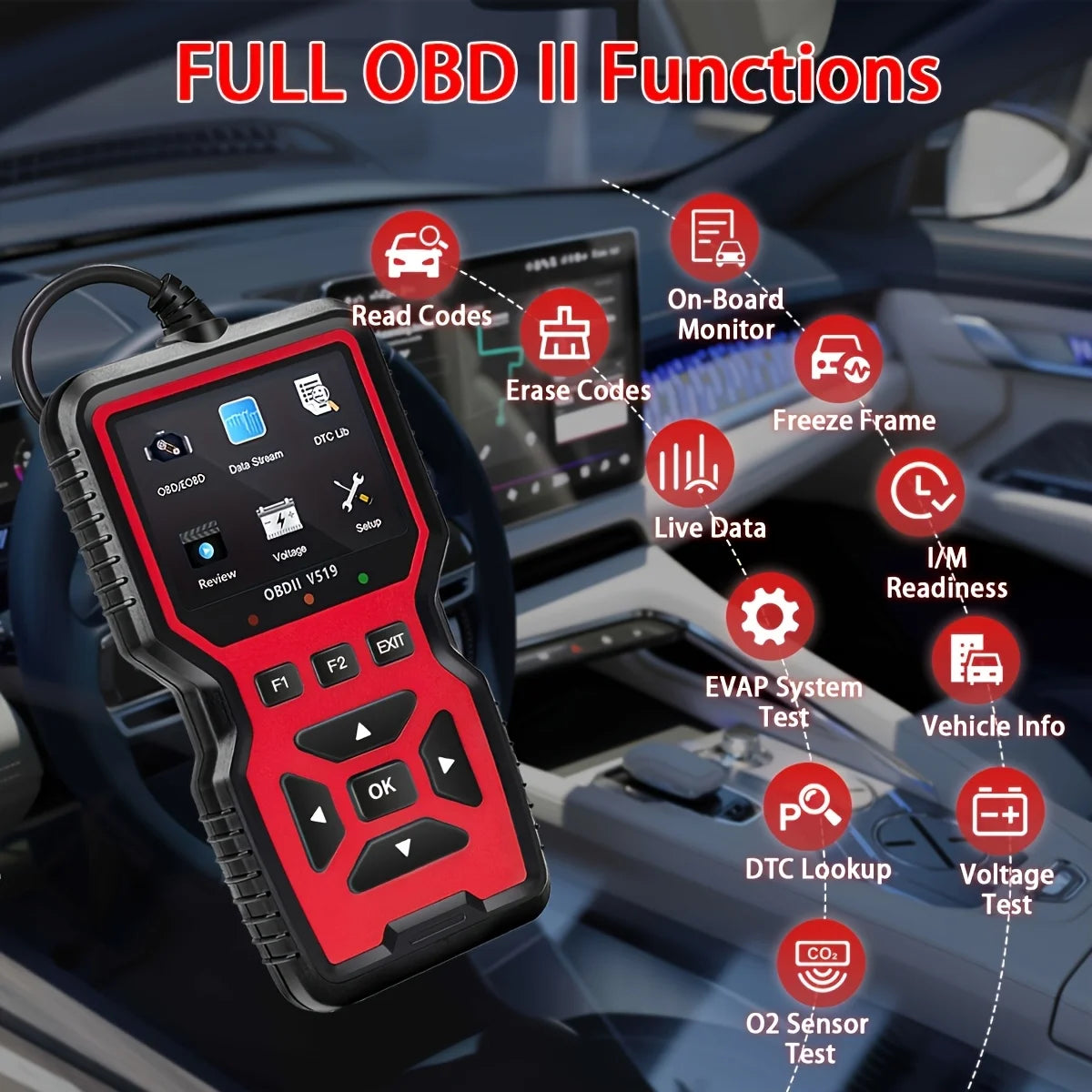 Herramienta de diagnóstico de coches Obdii/Eobd profesional y avanzada