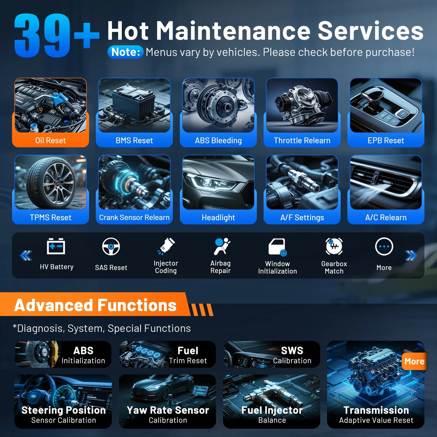 XTOOL D7W D7 BT Herramienta de diagnóstico Bluetooth Todos los sistemas Escáner automotriz para automóvil Codificación