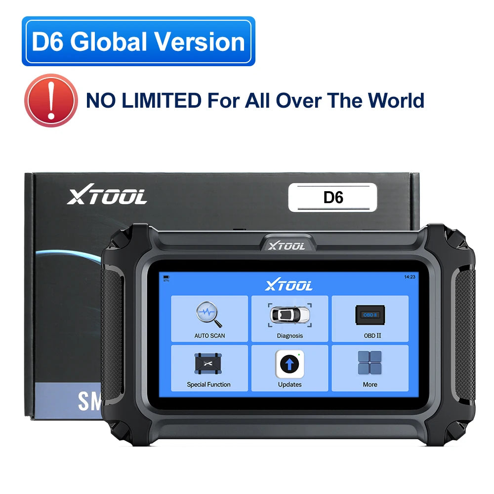Escáner automotriz XTOOL D6, herramienta de diagnóstico para todos los sistemas de automóviles, para más de 15 servicios