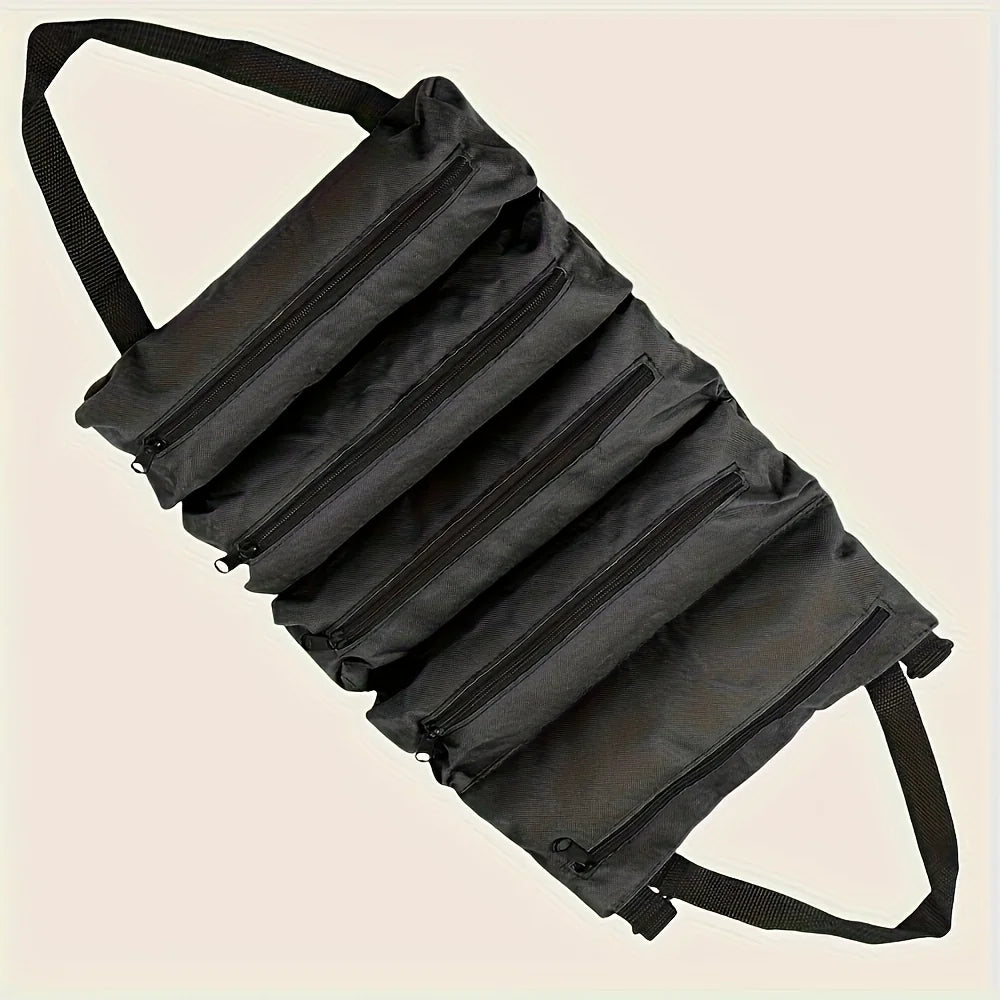 Bolsa de herramientas multiusos, bolsa de herramientas profesional multibolsillo de alta calidad, bolsa organizadora de herramientas pequeñas portátil enrollable