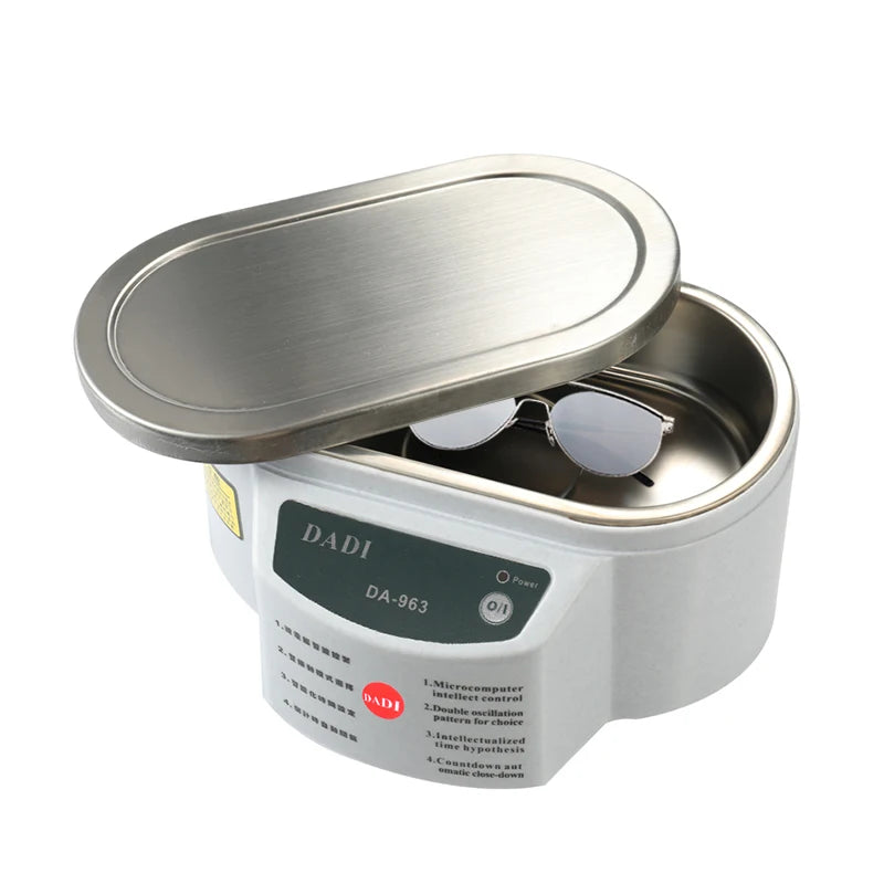 Limpiador ultrasónico de 628ml, baño ultrasónico para piezas de joyería, gafas, placa de circuito, máquina de limpieza, limpiador de joyas por ultrasonido