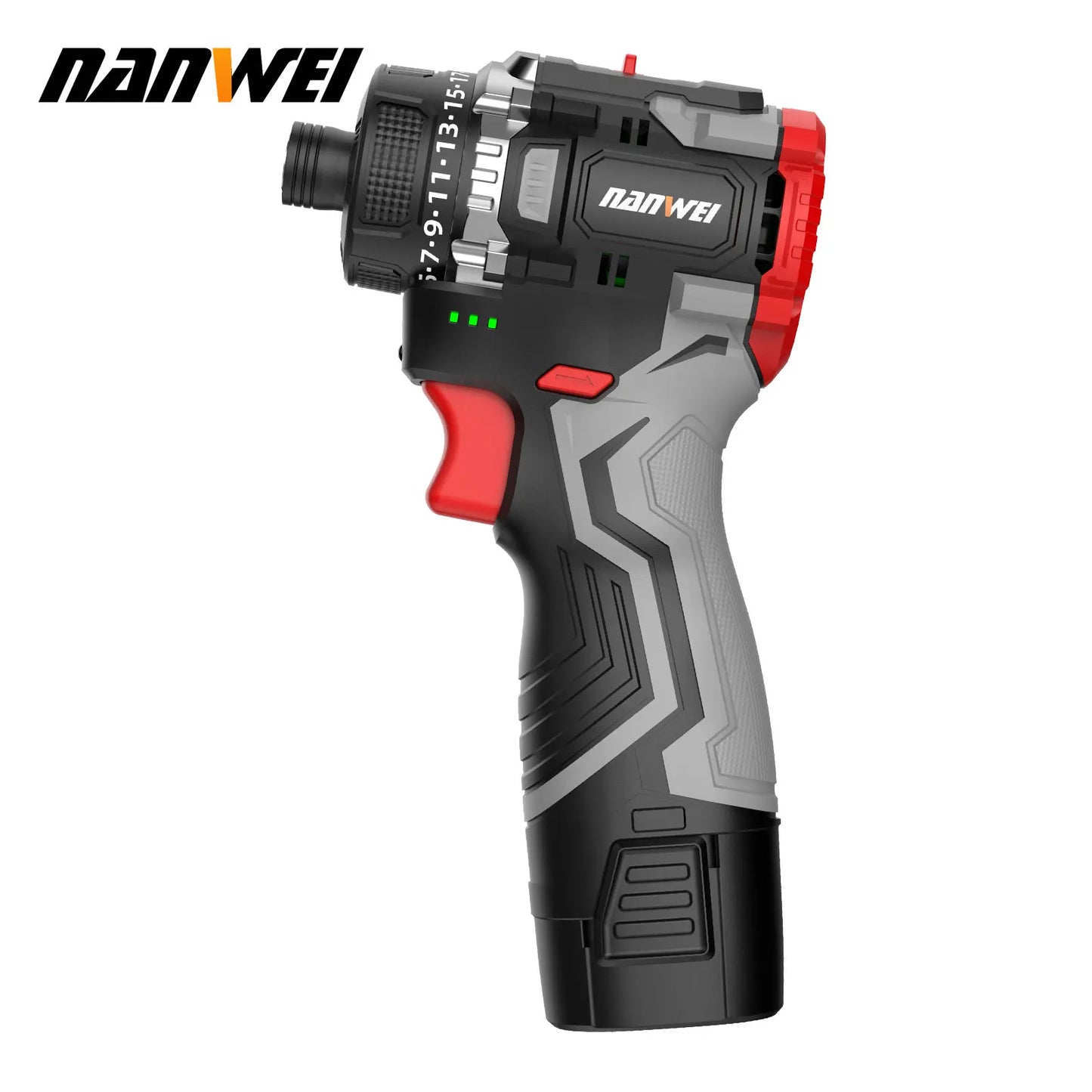 Taladro Inalámbrico NANWEI 16.8V | Sistema de Iones de Litio | Doble Velocidad | Ideal para Trabajos de Construcción y Reparación