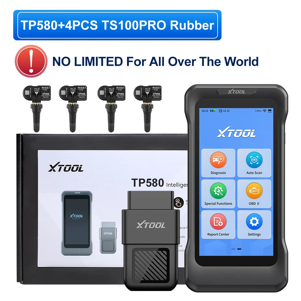 Herramienta de Diagnóstico y Programación TPMS XTOOL TP580, Escáner Automotriz para Todos los Sistemas, 22+ Servicios