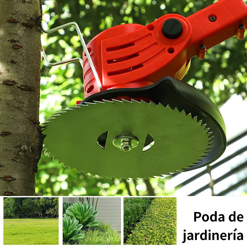 Recortadora Eléctrica 21V Recargable – Ajustable en Altura, Para Corte de Pasto y Limpieza de Jardín