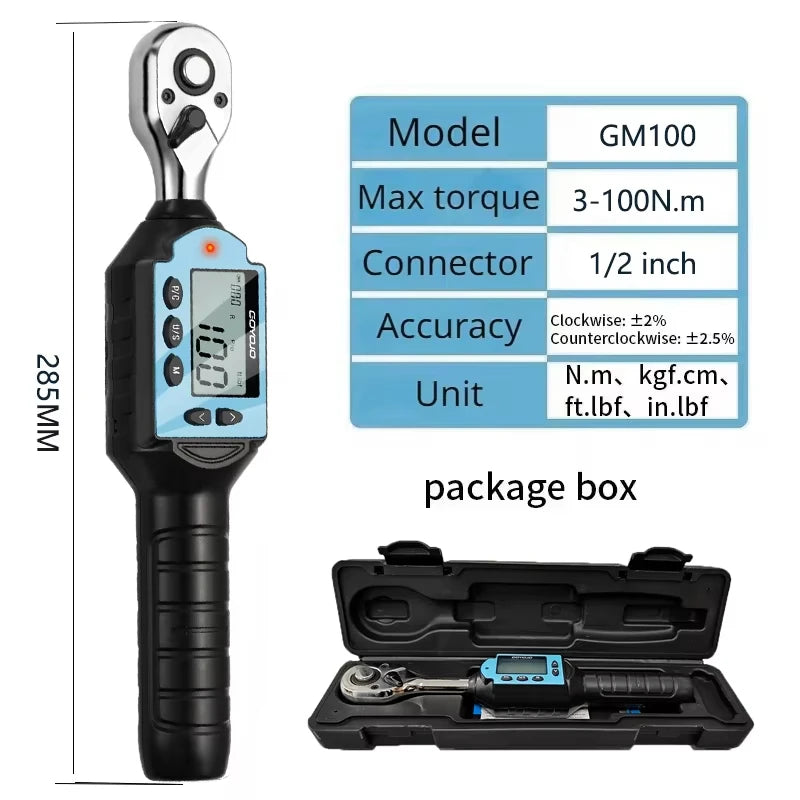 Nueva Llave Dinamométrica Digital Preajustable 1/2" 3/8" 1/4"