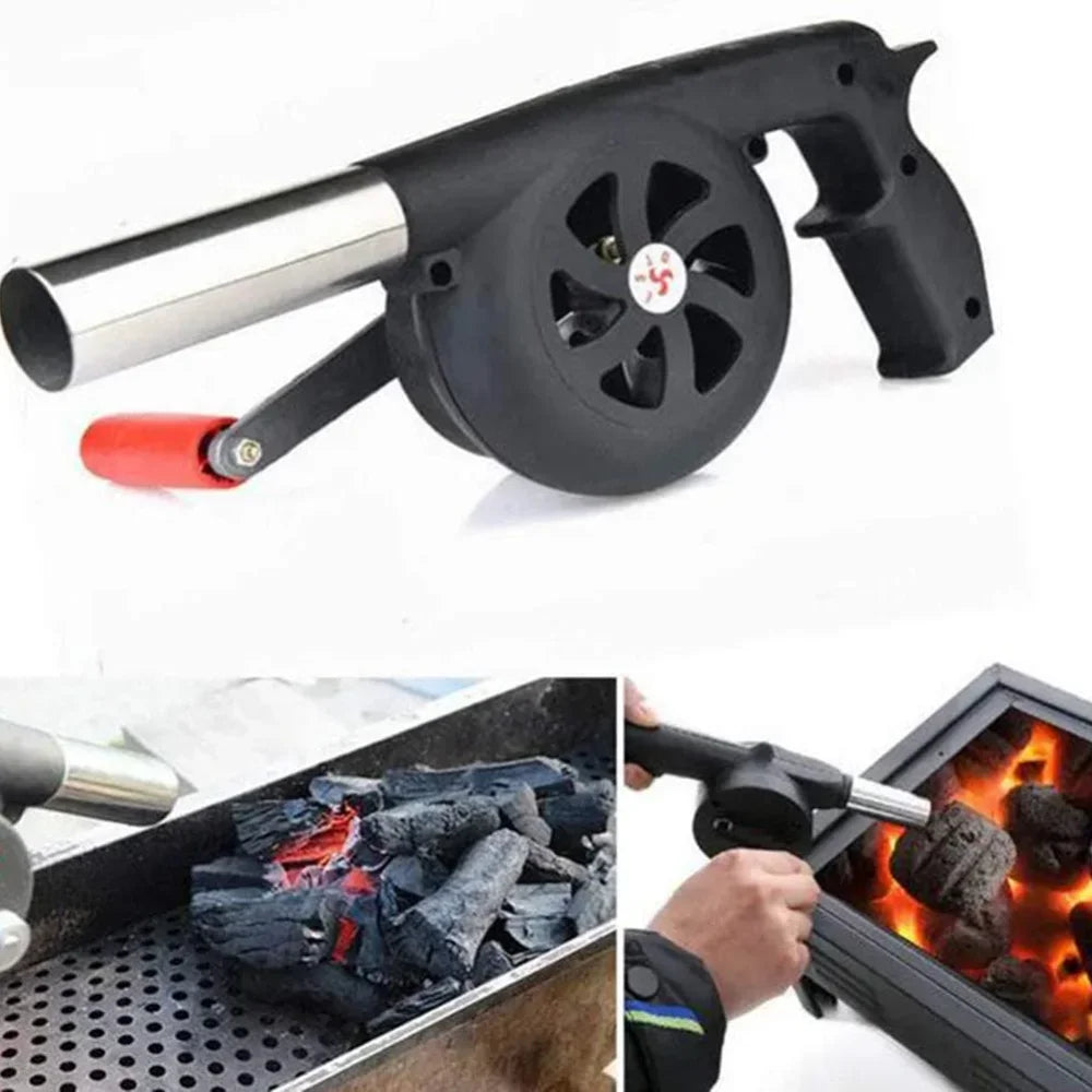 Soplador de mano portátil para barbacoa, secador de pelo pequeño, accesorios para barbacoa al aire libre, herramientas