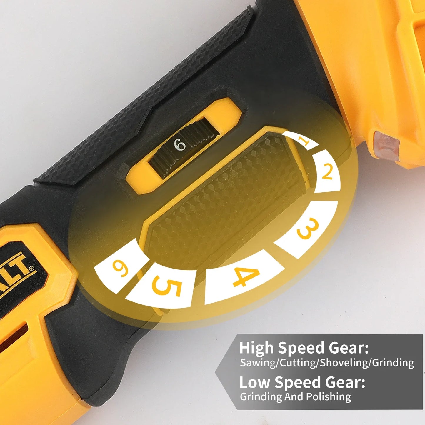 DEWALT DCS356 Herramienta Oscilante Inalámbrica | Sin Escobillas | Multiusos para Cortar, Lijar y Dar Acabados