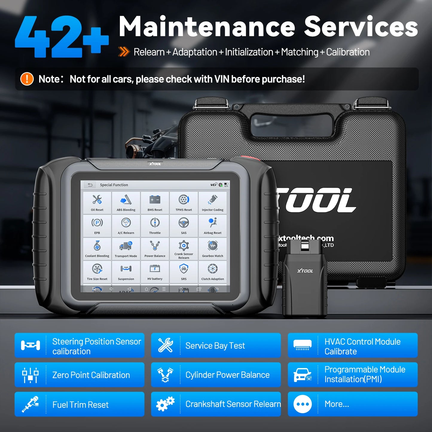 XTOOL D8W: herramienta de diagnóstico para coches con Bluetooth, codificación de la ECU, escáner automovilístico, bidireccional