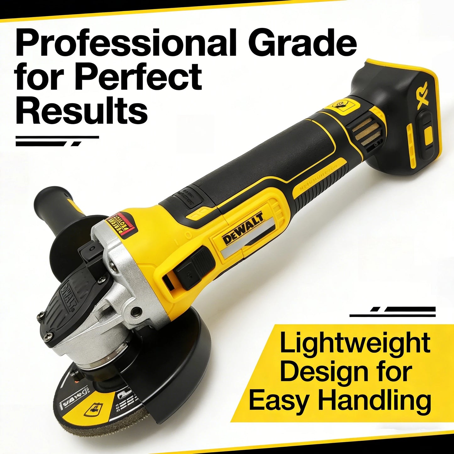 Esmeriladora Angular DEWALT DCG405 125 mm – Tecnología Sin Escobillas, Voltaje 20V – Unidad sola, batería no incluida