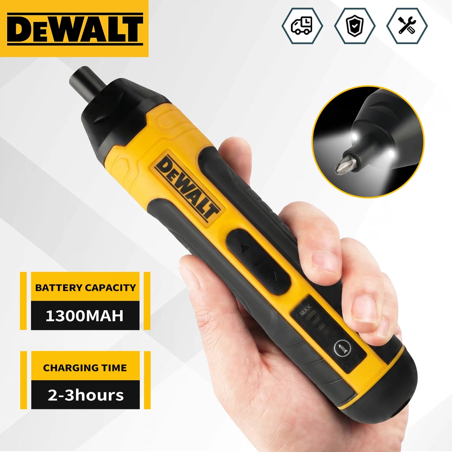 Destornillador Recargable DEWALT HT422 – 3.6V, 5 N·m, Batería de 1300 mAh, Tamaño Compacto