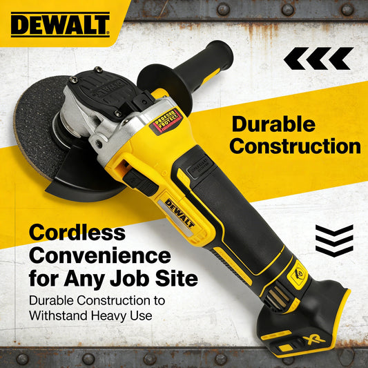 Esmeriladora Angular DEWALT DCG405 125 mm – Tecnología Sin Escobillas, Voltaje 20V – Unidad sola, batería no incluida
