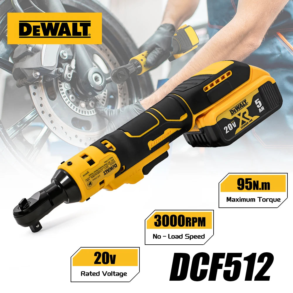 Llave de Trinquete Eléctrica DEWALT DCF512 20V – Sin Escobillas, Recargable, Fácil de Manejar