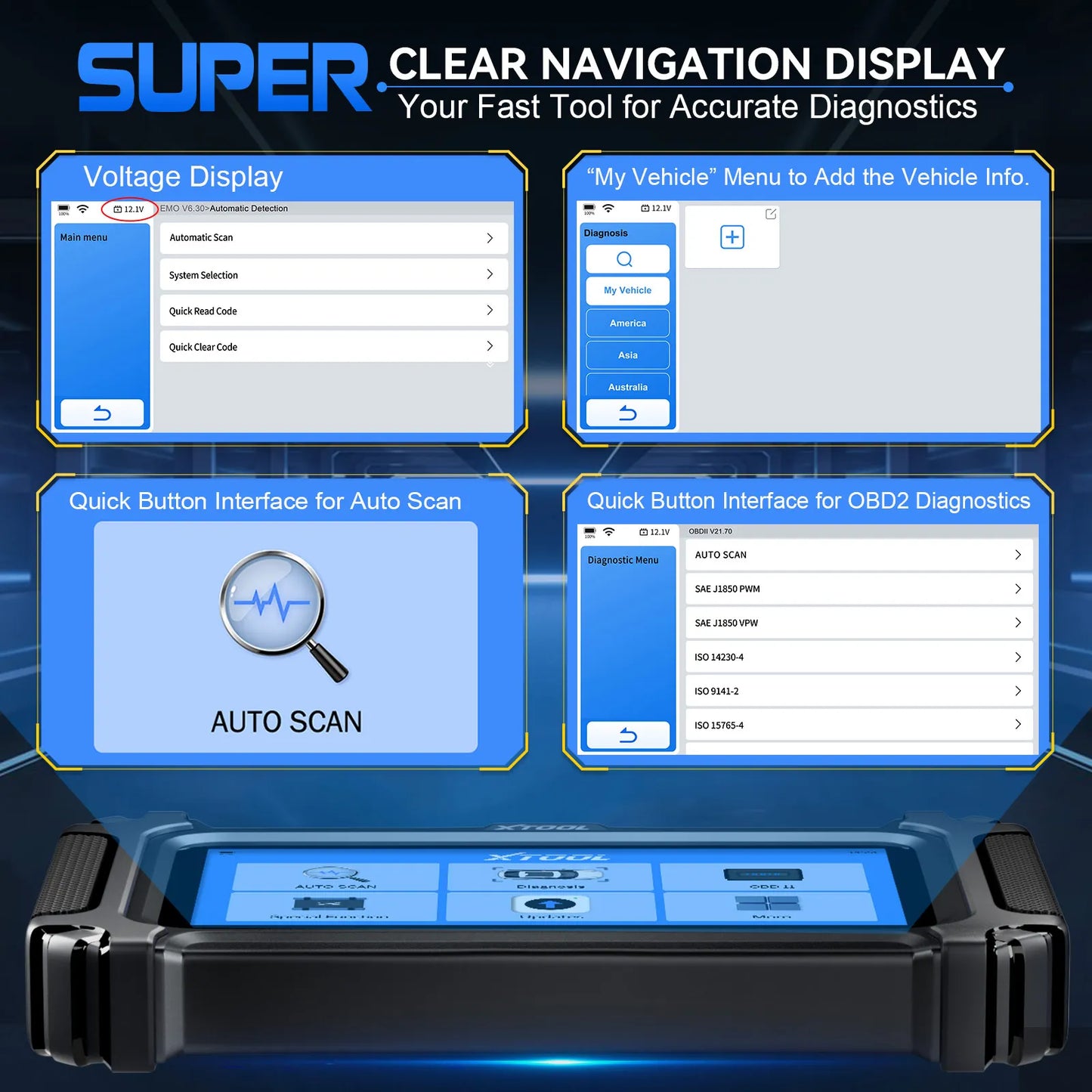 Escáner automotriz XTOOL D6, herramienta de diagnóstico para todos los sistemas de automóviles, para más de 15 servicios