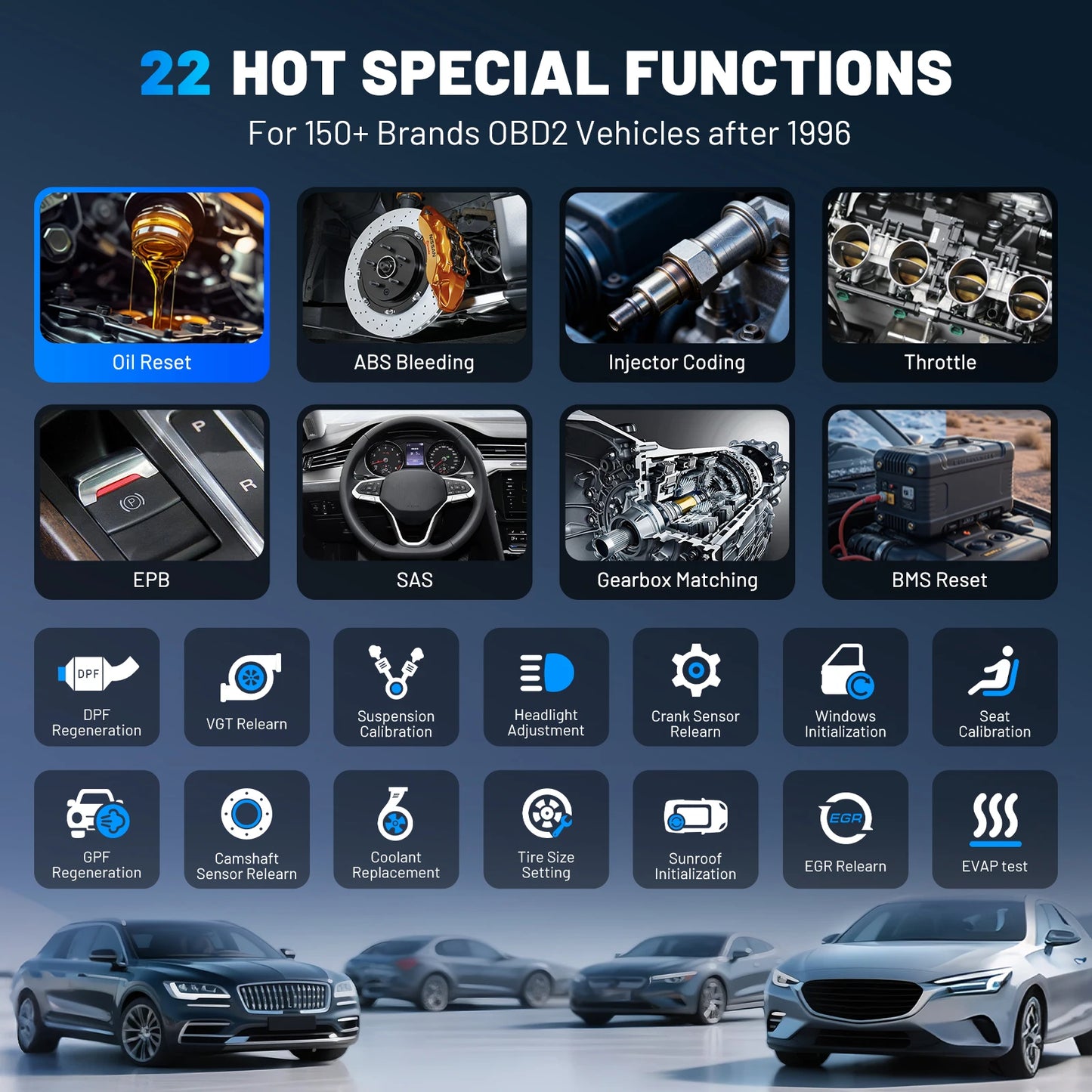 Herramienta de Diagnóstico y Programación TPMS XTOOL TP580, Escáner Automotriz para Todos los Sistemas, 22+ Servicios