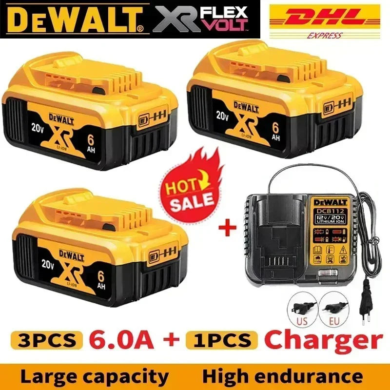Nueva Batería Original Dewalt 9.0Ah 20V/60V para Herramientas Eléctricas DCB206 DCB206 DCB205 DCB200 DCB203