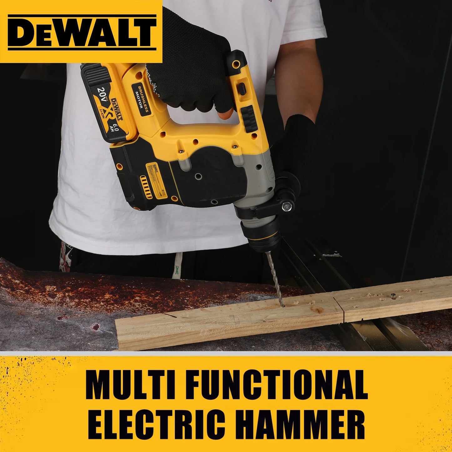 Rotomartillo DEWALT DCH273 20V – Tecnología Sin Escobillas, Sistema SDS-Plus, Potencia de 2,1 J, Control de Velocidad – Uso Profesional en Construcción