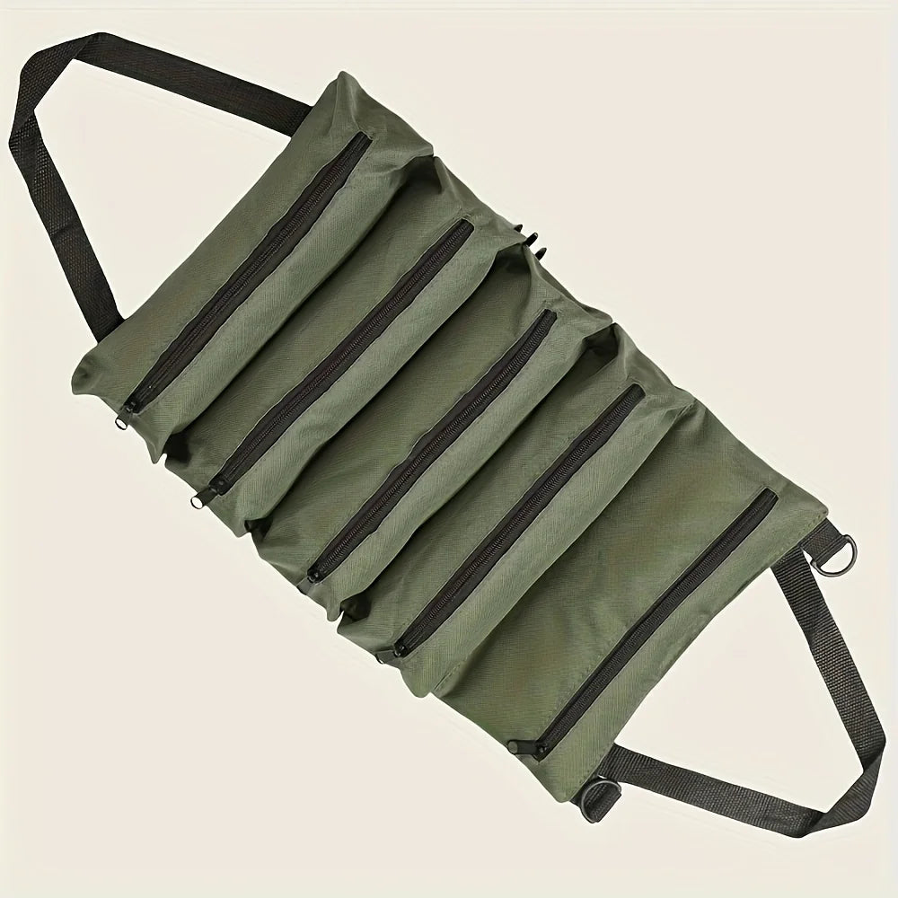 Bolsa de herramientas multiusos, bolsa de herramientas profesional multibolsillo de alta calidad, bolsa organizadora de herramientas pequeñas portátil enrollable