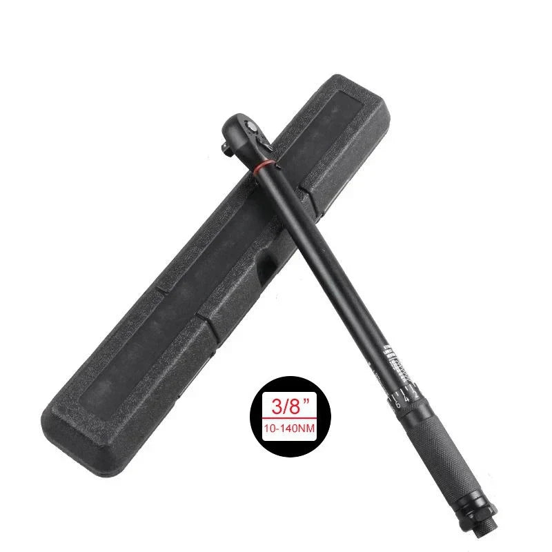 Llave Dinamométrica de Precisión – Par Regulable, Cabezal de Trinquete, Fabricada en Acero Resistente, Ideal para Mantenimiento de Vehículos y Motocicletas