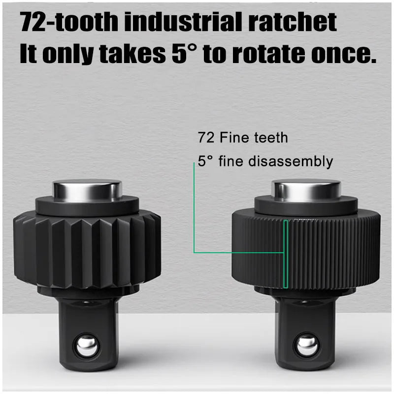 Llave Dinamométrica de Precisión – Par Regulable, Cabezal de Trinquete, Fabricada en Acero Resistente, Ideal para Mantenimiento de Vehículos y Motocicletas