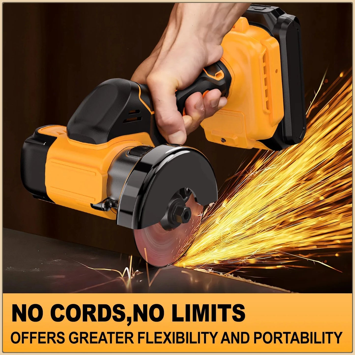 Amoladora Angular Mini Dewalt de 3 Pulgadas, Inalámbrica, Eléctrica, Herramienta de Corte