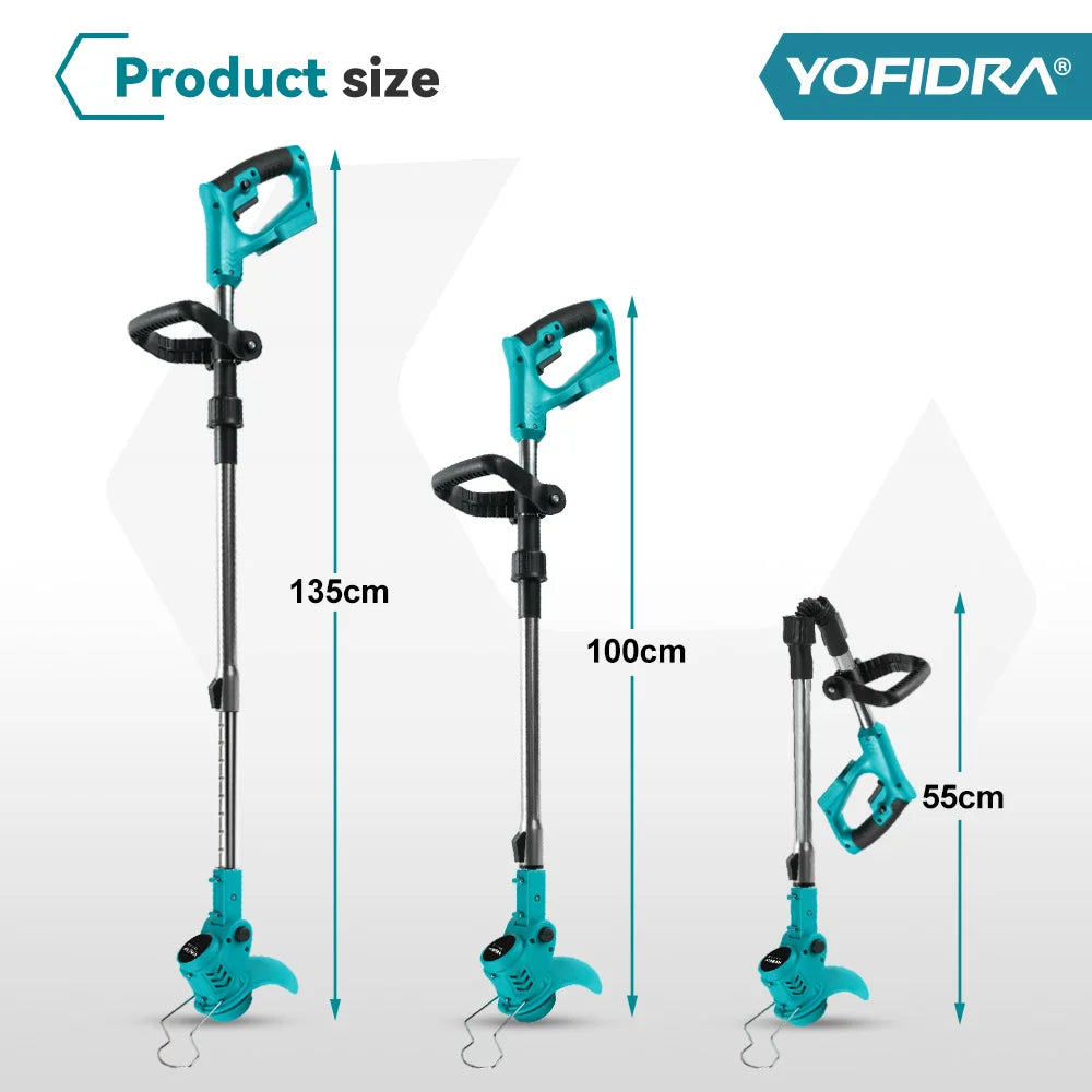 Cortacésped eléctrico YOFIDRA, cortadora de césped inalámbrica para jardín
